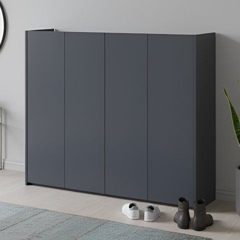 Тумба для обуви Doros Кассель Графит 4 ДСП 128х40х110 (41516215) DRS-011826 фото