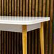 Деревянный раскладной обеденный стол LION Маями-3 Бетон Style 90х60/90х120 (LION-041263) LION-041263 фото 7