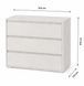 Комод на 3 шухляди LION АРТ-1 90х43х80 см Бетон Style (LION-045387) LION-045387 фото 3