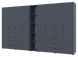 Комплект шкафов для одежды Doros Гелар (3 шт.) 348,2х49,5х203,4 см Графит (DRS-011165) DRS-011165 фото 3