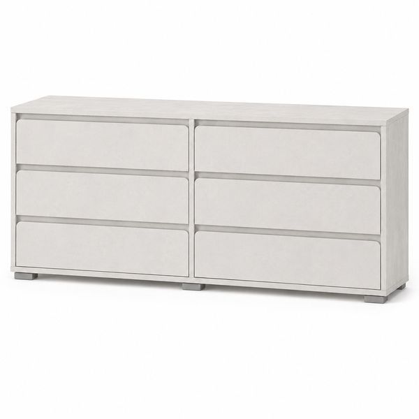 Комод на 6 ящиков LION АРТ-3 160х43х80 см Бетон Style (LION-045421) LION-045421 фото