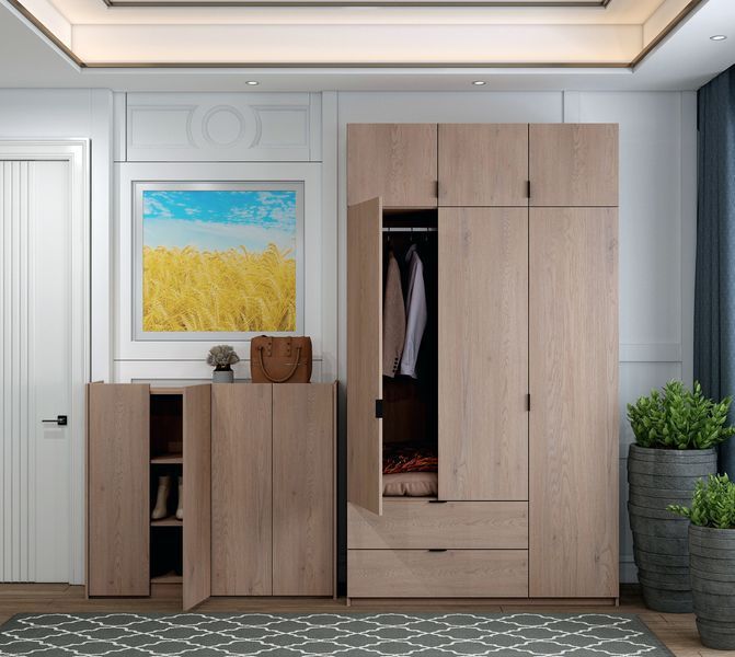Тумба для взуття Doros Кассель Канноло 4 ДСП 128х40х110 (DRS-011827) DRS-011827 фото