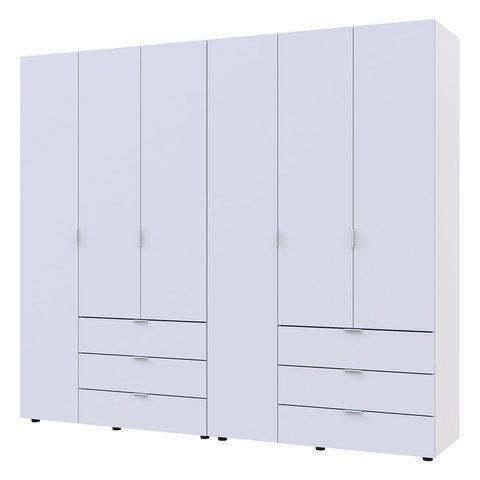 Комплект шаф для одягу Doros Гелар (2 шт.) 232,5х49,5х203,4 см Білий (DRS-011115) DRS-011115 фото