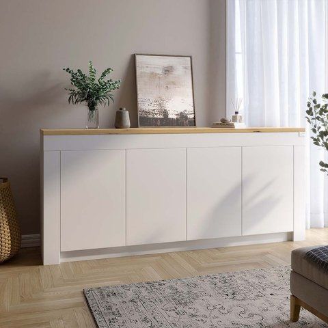 Великий комод LION Ларрі-1 Нiмфея альба/Дуб Артизан (LION-041045) LION-041045 фото