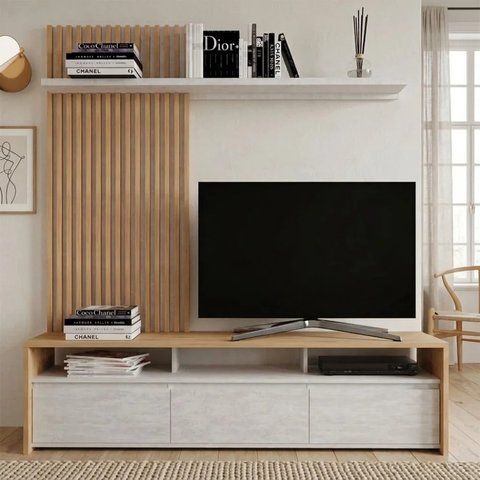 Стiнка Нео Гербор Дуб крафт золотий/Бетон style (GRB-171082) 00000105369 фото