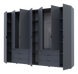 Комплект шкафов для одежды Doros Гелар (2 шт.) 271,2х49,5х203,4 см Графит (DRS-011121) DRS-011121 фото 4