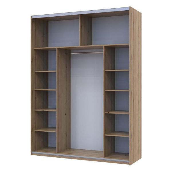 Шкаф купе Doros G-Caiser Дуб Эвок 2 ДСП/3 части 180х60х240 (DRS-011616) DRS-011616 фото
