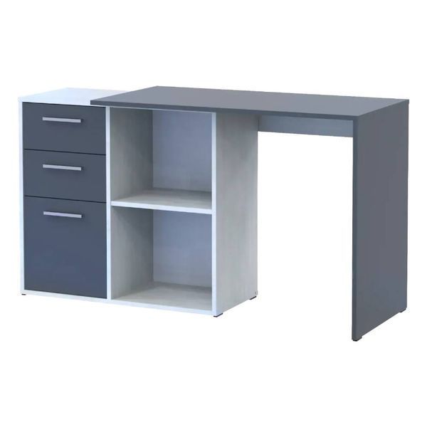 Офісний стіл Doros T8 Білий/Графіт 100х83х75 (DRS-011891) DRS-011891 фото