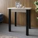 Обеденный стол раскладной LION Нота Мини черные ножки Бетон Style 60x70/70x120 (LION-045145) LION-045145 фото 2