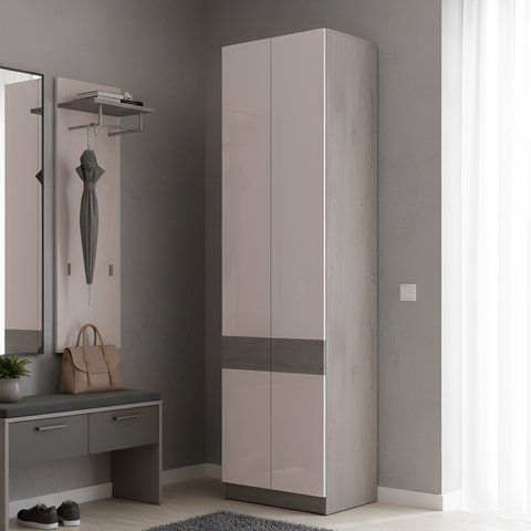 Шафа для одягу Doros Сола Канноло/Кашемір ДСП 60х40х215 (DRS-011896) DRS-011896 фото