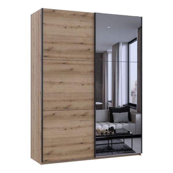 Шкаф купе Doros G-Caiser Дуб Эвок 1 ДСП/1 зеркало 180х60х240 (DRS-011578) DRS-011578 фото