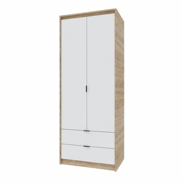 Шкаф для одежды с выдвижными ящиками Эверест Сити-800 80,2х50х204,6 см Дуб сонома/Белый (DTM-071143) DTM-071143 фото