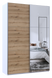 Шкаф-купе двухдверный Doros G-Caiser 160х60х240 см Белый/Дуб евок/1 Зеркало (DRS-011021) DRS-011021 фото 1