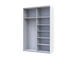 Шафа-купе двохдверна Doros G-Caiser 160х60х240 см Білий/2 Дзеркала (DRS-011024) DRS-011024 фото 4