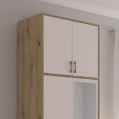 Антресоль висока Doros Ронді Дуб Артизан/Кашемір 2 ДСП 82х52х65 (DRS-011908) DRS-011908 фото