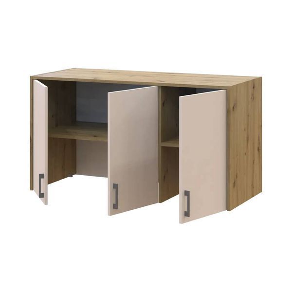 Антресоль высокая Doros Ронди Дуб Артизан/Кашемир 3 ДСП 121х52х65 (DRS-011909) DRS-011909 фото