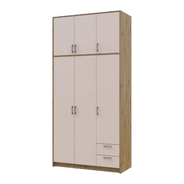 Антресоль высокая Doros Ронди Дуб Артизан/Кашемир 3 ДСП 121х52х65 (DRS-011909) DRS-011909 фото