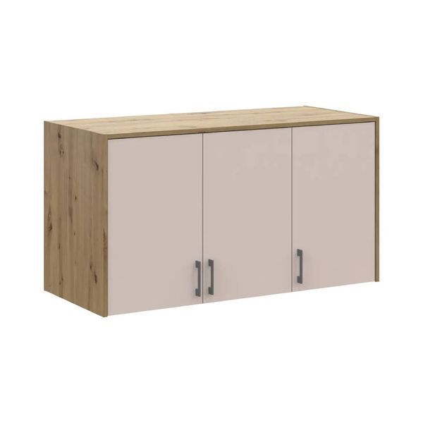 Антресоль высокая Doros Ронди Дуб Артизан/Кашемир 3 ДСП 121х52х65 (DRS-011909) DRS-011909 фото