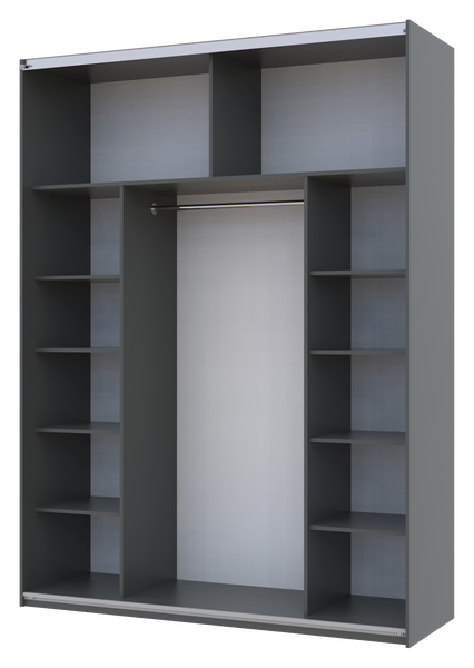 Шкаф-купе двухдверный Doros G-Caiser 180х60х240 см Графит (DRS-011034) DRS-011034 фото